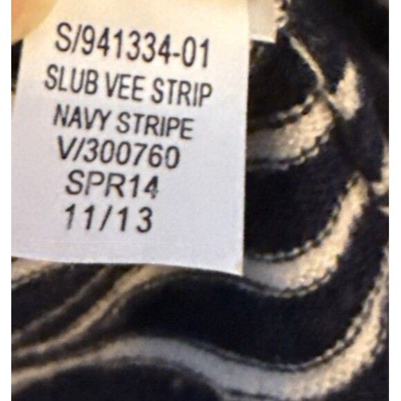 GAP Womens Sweater Navy Blue White Stripe Pullover Preppy Nautical Americana - Picture 6 of 9